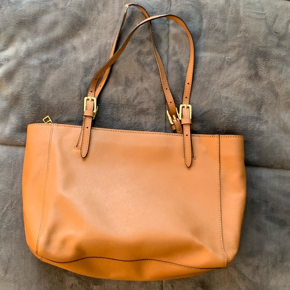 Tory Burch York small buckle tote Luggage brown Saffiano leather - Picture 5 of 15